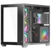 Mars Gaming MCV3 musta Custom XXL E-ATX -pelitornikotelo etu- ja sivulasit karkaistua lasia kaksoiskammiorunko
