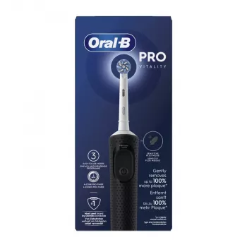 Sähköhammasharja BRAUN Oral-B Vitality Pro — pyörivä/värähtelevä, musta