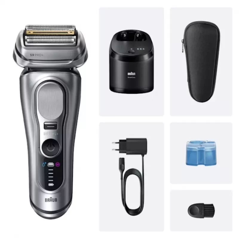 Kalvoparranajokone Braun Series 9 Pro+ 9667CC hopea ruostumaton teräs