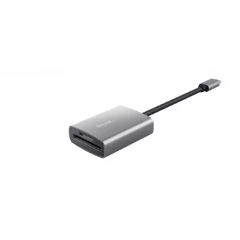 Trust 24136 kortinlukija USB 3.2 Gen 1 (3.1 Gen 1) Type-C alumiini