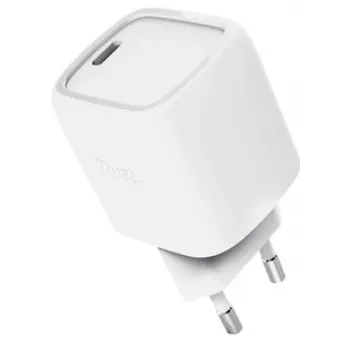 Laturi Trust Maxo 30W USB-C GaN laturi sisäkäyttöön pikalataus valkoinen