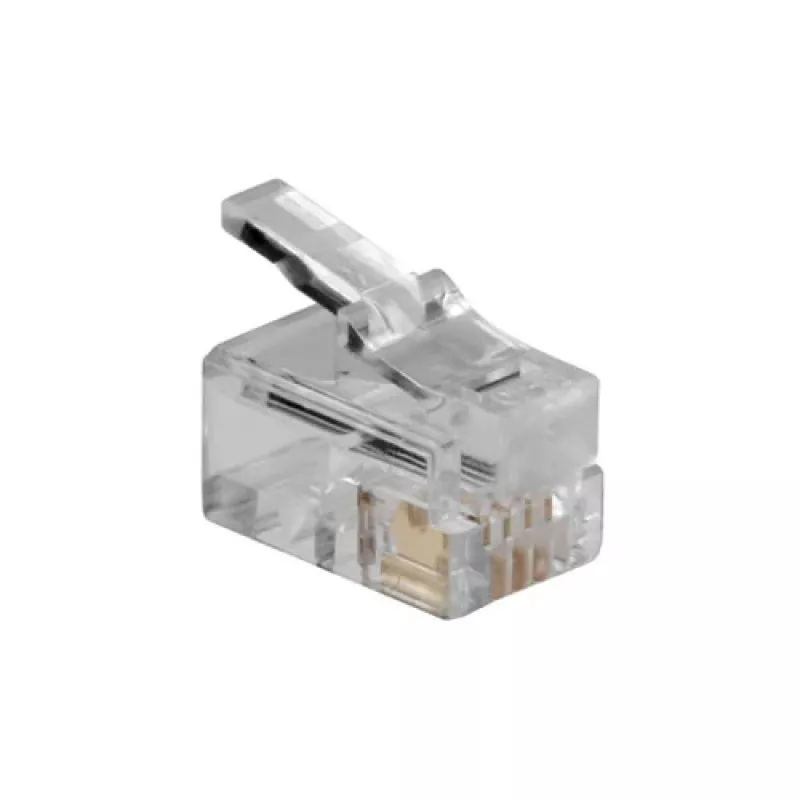 ACT RJ10 (4P/4C) modulaarinen liitin lattakaapelille