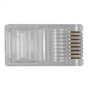 ACT RJ45 (8P/8C) modulaarinen liitin pyöreälle kaapelille jossa massiivijohtimet