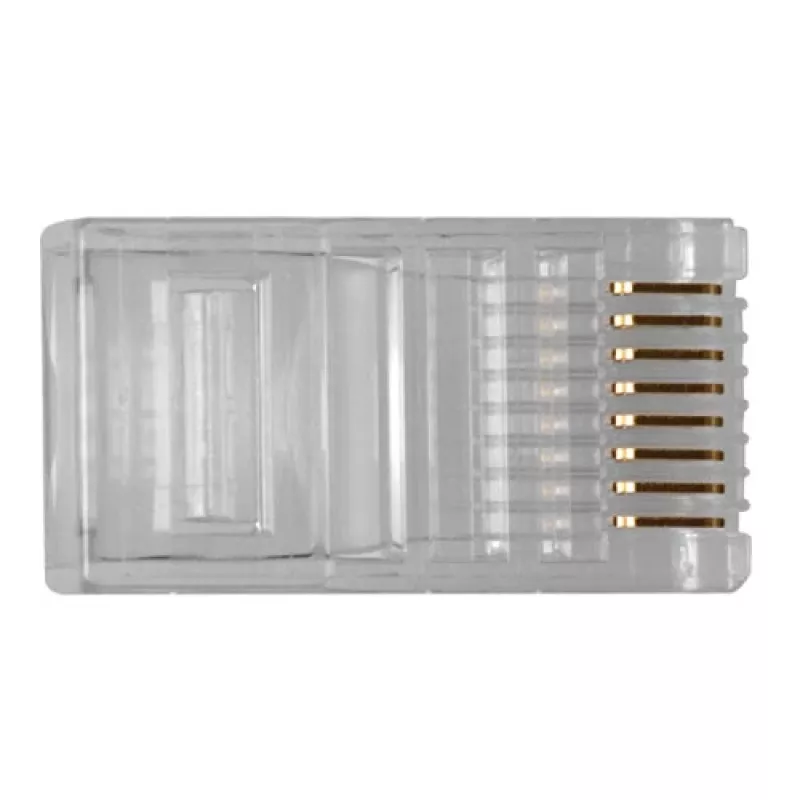 ACT RJ45 (8P/8C) modulaarinen liitin pyöreälle kaapelille jossa massiivijohtimet