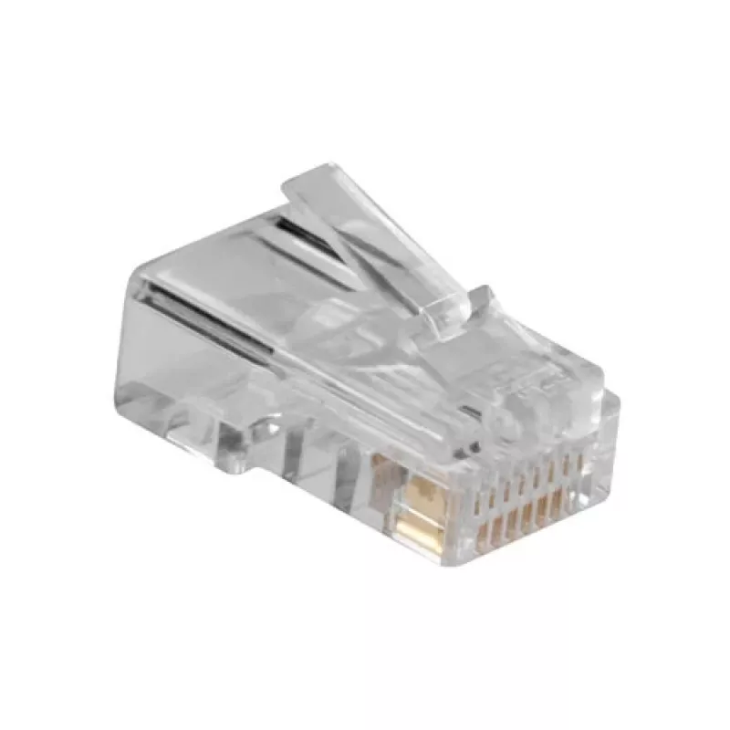 ACT RJ45 (8P/8C) modulaarinen liitin pyöreälle kaapelille jossa massiivijohtimet