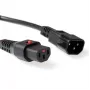 ACT virtakaapeli C13 IEC Lock C14 musta 1 m PC1024 230 V 10 A