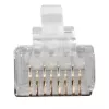 ACT RJ45 (8P/8C) CAT6A suojattu modulaarinen liitin pyöreälle kaapelille jäykillä tai säikeisillä johtimilla