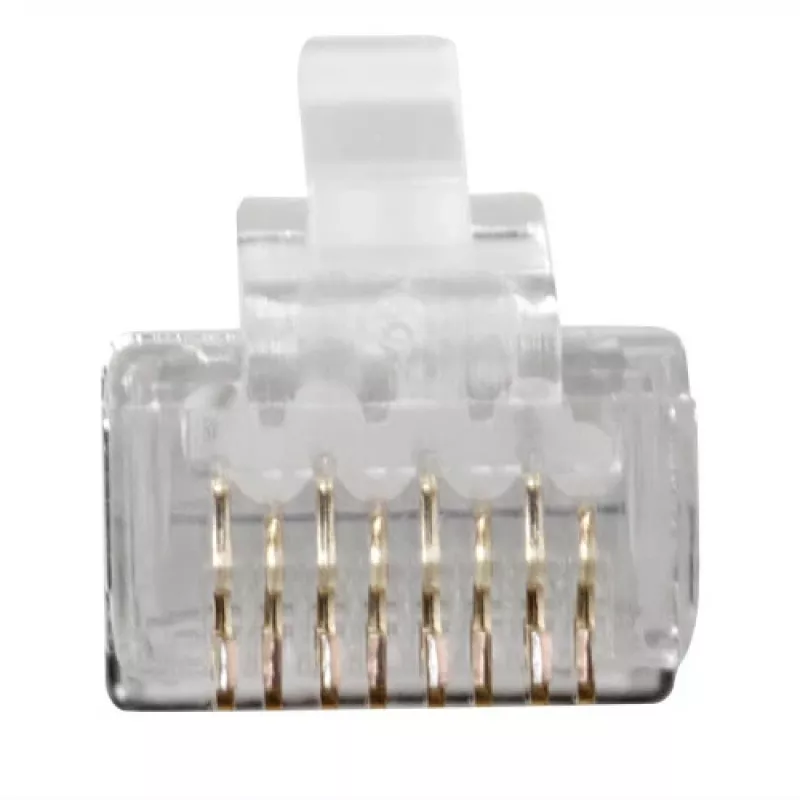 ACT RJ45 (8P/8C) CAT6A suojattu modulaarinen liitin pyöreälle kaapelille jäykillä tai säikeisillä johtimilla