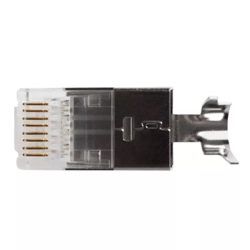 ACT RJ45 (8P/8C) CAT6A suojattu modulaarinen liitin pyöreälle kaapelille jäykillä tai säikeisillä johtimilla