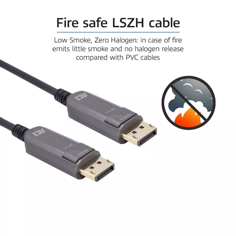 ACT AK4174 DisplayPort-kaapeli 40 m musta