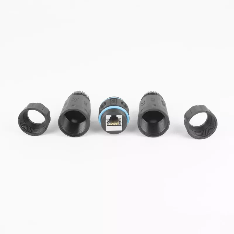 ACT suojattu CAT6A ulko-IP68 RJ45-liitos SD6522, Cat6A suojattu Ethernet-liitos
