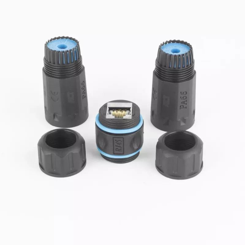 ACT suojattu CAT6A ulko-IP68 RJ45-liitos SD6522, Cat6A suojattu Ethernet-liitos