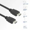 ACT AK3873 HDMI-kaapeli 2 m HDMI tyyppi A (standardi) musta