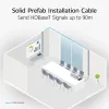 ACT sininen 55 metrin S/FTP CAT6A B2ca PoE++ 100W jäykkä valmis asennuskaapeli, RJ45 pistoke – pistoke