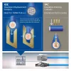 ACT sininen 30 metrin S/FTP CAT6A B2ca PoE++ 100W massiivinen valmis asennuskaapeli, RJ45 uros – naaras