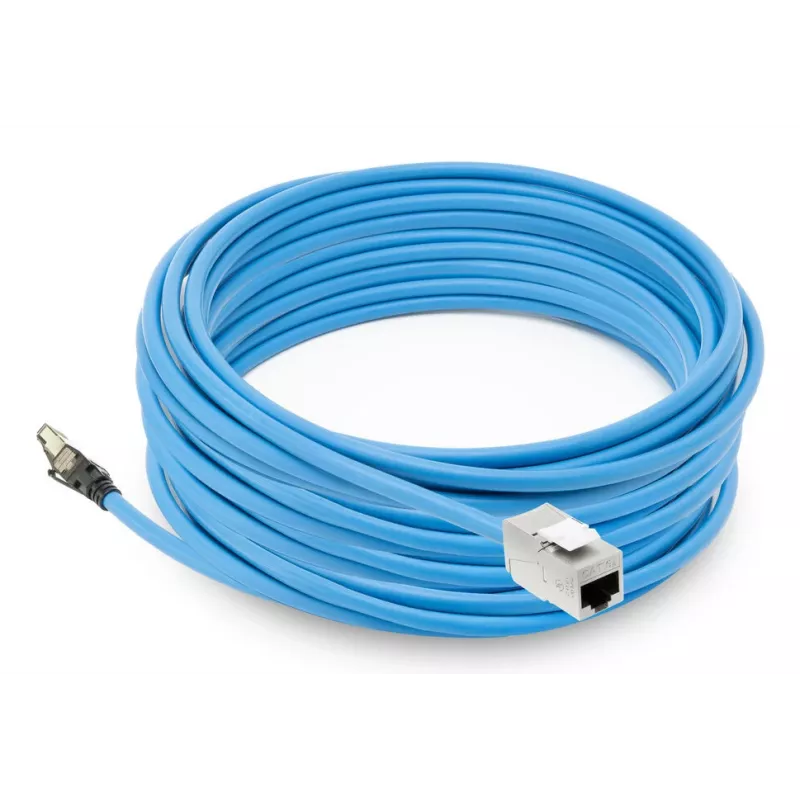 ACT CAT6A S/FTP B2ca PoE++ 100W massiivinen valmis asennuskaapeli RJ45 uros–naaras, 55 m (FB0155)