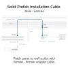ACT CAT6A S/FTP B2ca PoE++ 100W massiivinen valmis asennuskaapeli FB0175