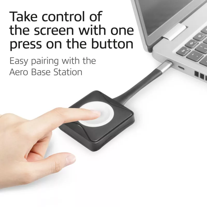ACT Aero 4K Presenter Button, painikepakkaus, musta, 1 kpl, 3840 x 2160, Aero 4K langaton esitysjärjestelmä, 0 - 40 °C