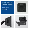 ACT universaali USB-C-telakka 4K, 3 HDMI/DisplayPort-näytölle, DisplayLink