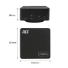 ACT universaali USB-C-telakka 4K, 3 HDMI/DisplayPort-näytölle, DisplayLink