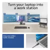 ACT universaali USB-C-telakka 4K, 3 HDMI/DisplayPort-näytölle, DisplayLink