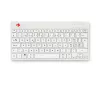 R-Go Tools ergonominen näppäimistö R-Go Compact Break, kompakti näppäimistö tauko-ohjelmistolla, QWERTZ (CH), Bluetooth, valkoinen