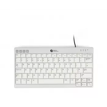 BakkerElkhuizen UltraBoard 950 V2 UK Qwerty, johdollinen, USB, saksikytkin, QWERTY, tummanharmaa, vaaleanharmaa