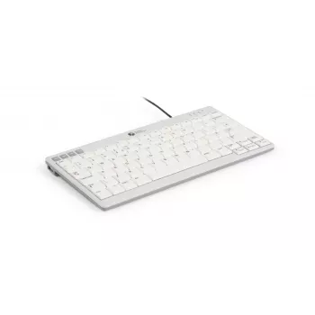 BakkerElkhuizen UltraBoard 950 V2 UK Qwerty, johdollinen, USB, saksikytkin, QWERTY, tummanharmaa, vaaleanharmaa
