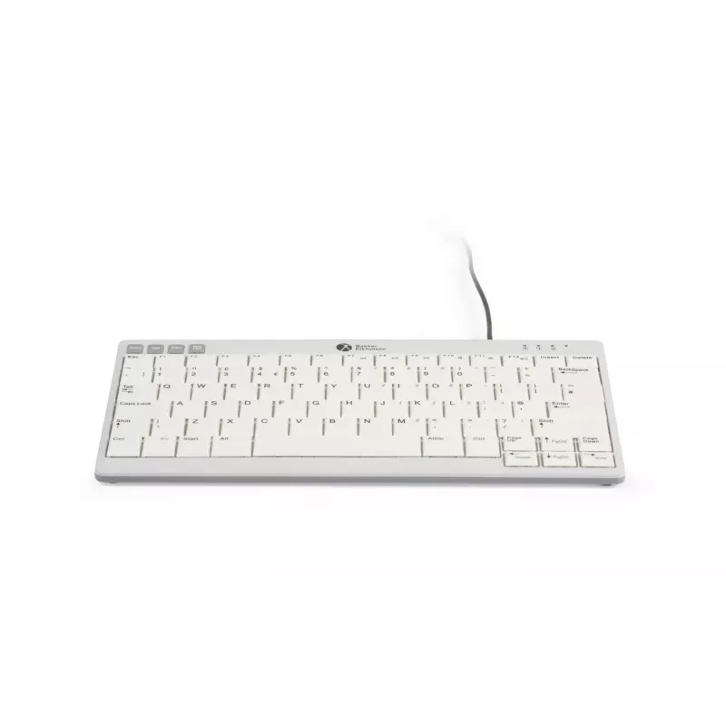 BakkerElkhuizen UltraBoard 950 V2 UK Qwerty, johdollinen, USB, saksikytkin, QWERTY, tummanharmaa, vaaleanharmaa