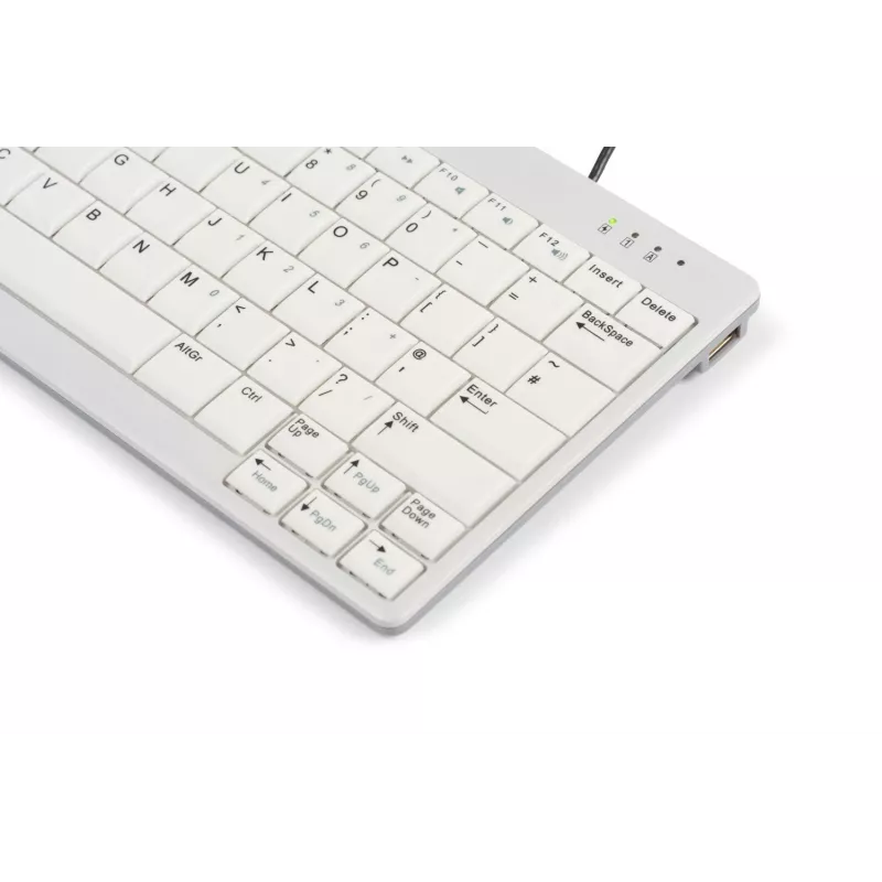 BakkerElkhuizen UltraBoard 950 V2 UK Qwerty, johdollinen, USB, saksikytkin, QWERTY, tummanharmaa, vaaleanharmaa