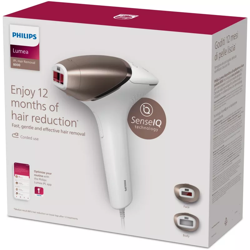 Philips Lumea Prestige Lumea IPL 8000 Series BRI945/00 IPL-karvanpoistolaite SenseIQ-toiminnolla