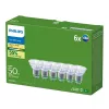 Philips Ultra Efficient LED-lamppu GU10, 2,1 W (vastaa 50 W), 2700 K, 36 astetta, 6 kpl:n pakkaus