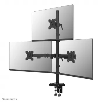 Neomounts DS60-600BL2-1 kolmoisnäyttövarsi 25,4–81,3 cm (10–32 inch), pöytäpuristin/pöytäläpivienti, 9 kg, 25,4 cm (10 inch), 81,3 cm (32 inch), 100 x 100 mm, musta