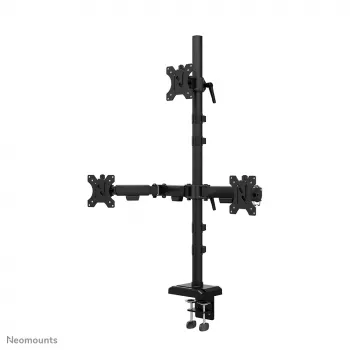 Neomounts DS60-600BL2-1 kolmoisnäyttövarsi 25,4–81,3 cm (10–32 inch), pöytäpuristin/pöytäläpivienti, 9 kg, 25,4 cm (10 inch), 81,3 cm (32 inch), 100 x 100 mm, musta