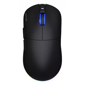 HATOR Quasar 3 Wireless hiiri pelikäyttöön molempikätinen RF Wireless + Bluetooth + USB Type-A optinen 12 000 DPI