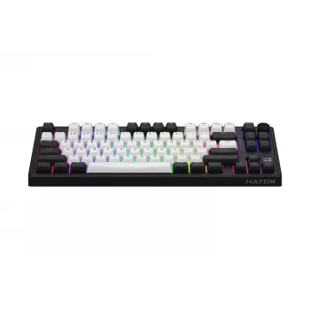 HATOR Skyfall 80 MAG ULTIMA 8K langaton näppäimistö pelikäyttöön USB + RF Wireless + Bluetooth QWERTY US English musta, valkoinen
