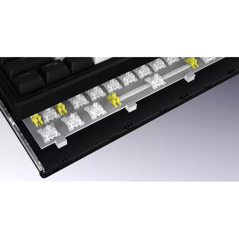 HATOR Skyfall 80 MAG ULTIMA 8K langaton näppäimistö pelikäyttöön USB + RF Wireless + Bluetooth QWERTY US English musta, valkoinen