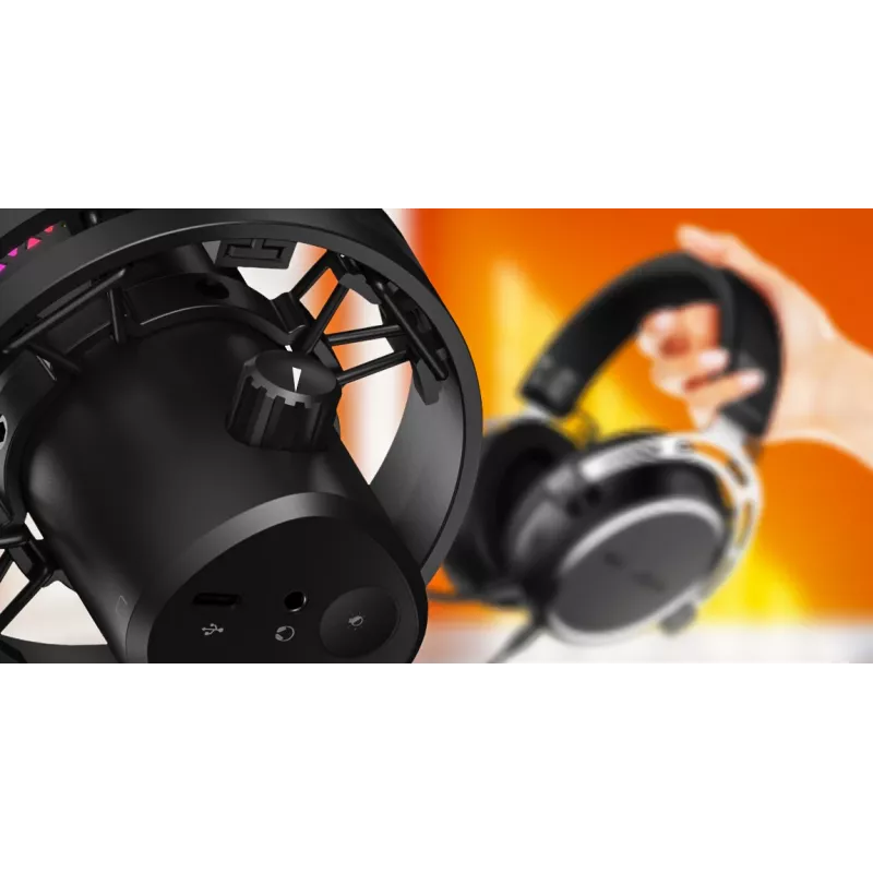 HATOR Dreamcast X, musta, podcast-mikrofoni, -32 dB, 20 - 16 000 Hz, 16 bit, 96 kHz, 70 dB