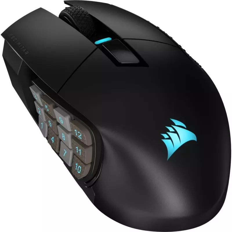 Corsair SCIMITAR ELITE WIRELESS -pelihiiri oikeakätinen RF Wireless + Bluetooth + USB Type-C optinen 26000 DPI