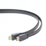 HDMI-HDMI-kaapeli v2.0 3D TV High Speed Ethernet 1,8 m litteä (kullatut päät)