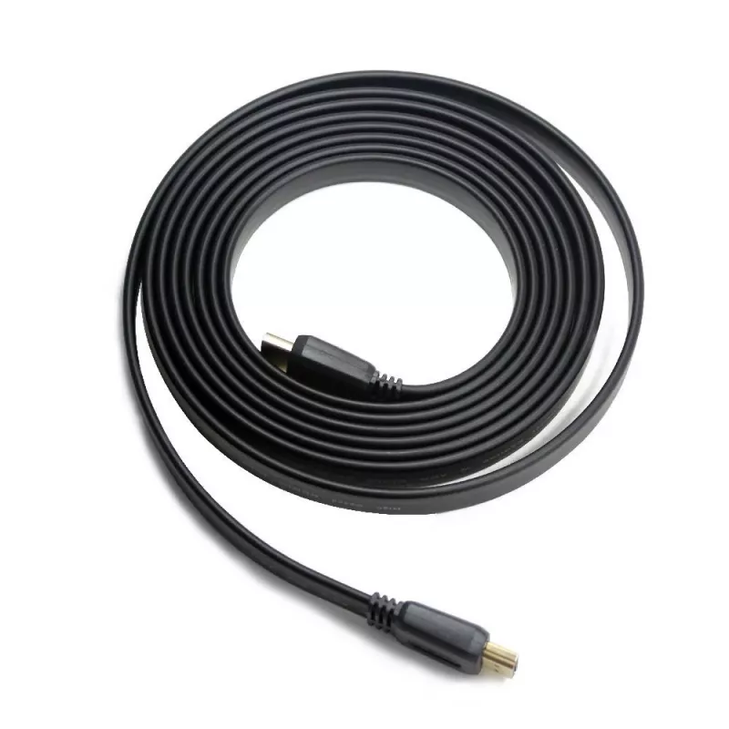 HDMI-HDMI-kaapeli v2.0 3D TV High Speed Ethernet 1,8 m litteä (kullatut päät)