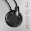 AXAGON HUE-P1AL keskitin 4-porttinen USB 3.2 Gen 1 pyöreä