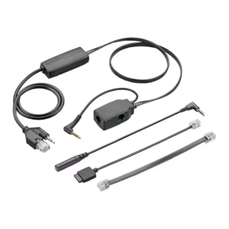 Elektroninen hookswitch POLY APA-24 ALCATEL musta pistoke