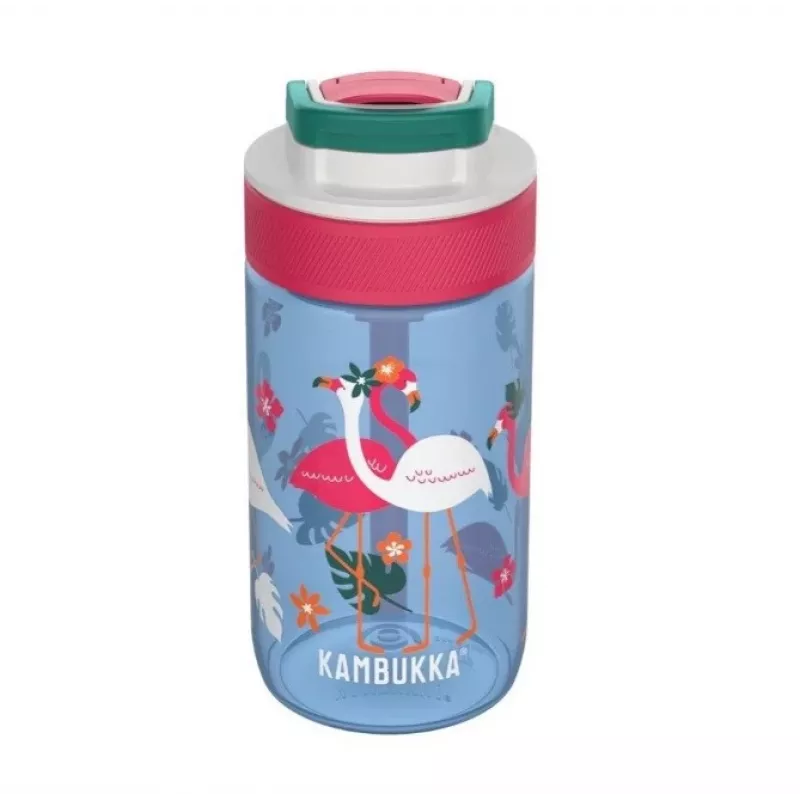 Kambukka Lagoon 400 ml Blue Flamingo lasten juomapullo