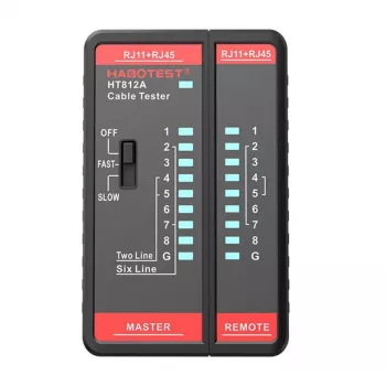 Verkkokaapelitesteri Habotest HT812A RJ45/RJ14/RJ12/RJ9