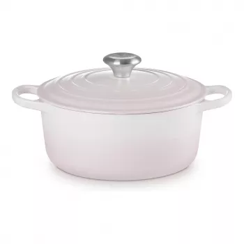 Le Creuset Signature valurauta pyöreä patapata 24 cm shell pink