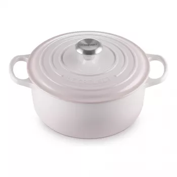 Le Creuset Signature valurauta pyöreä patapata 24 cm shell pink