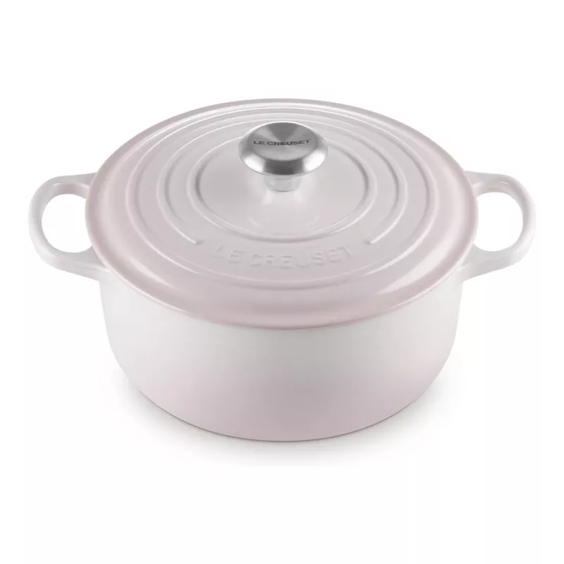 Le Creuset Signature valurauta pyöreä patapata 24 cm shell pink