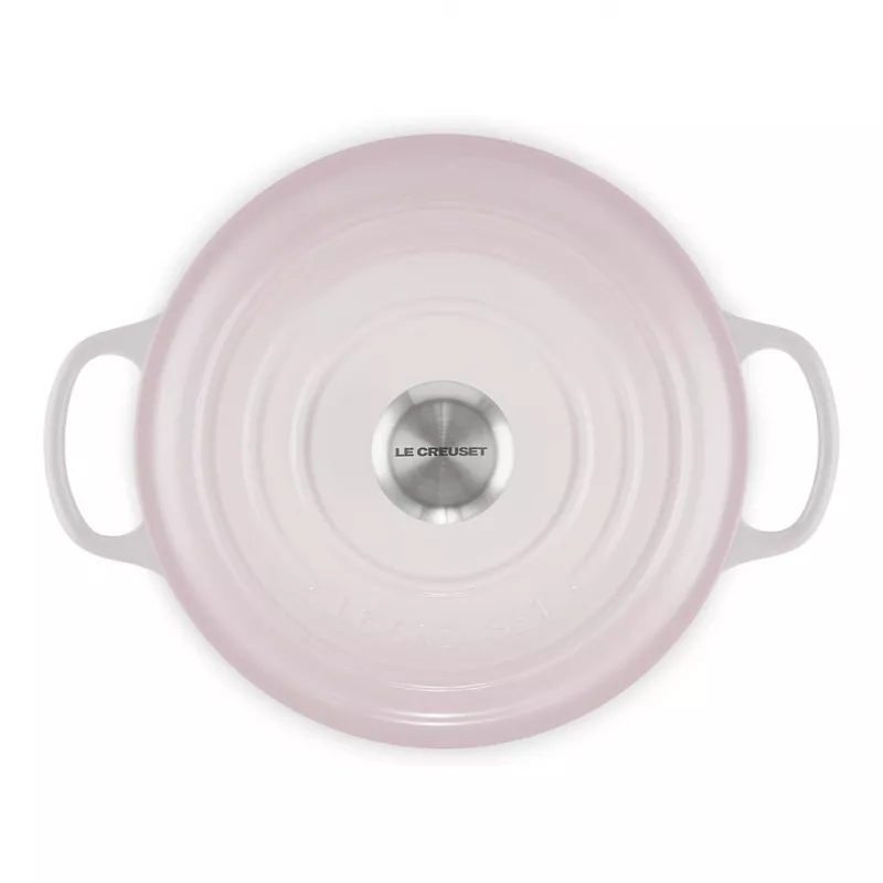 Le Creuset Signature valurauta pyöreä patapata 24 cm shell pink