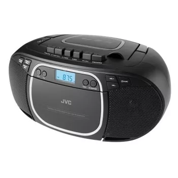 Kannettava CD-soitin JVC RC-E451B musta — CD/MP3, Bluetooth, FM 87,5–108 MHz, USB, AUX, 3,2 W RMS
